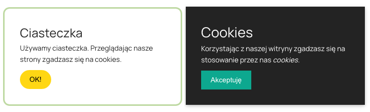 okienka cookies